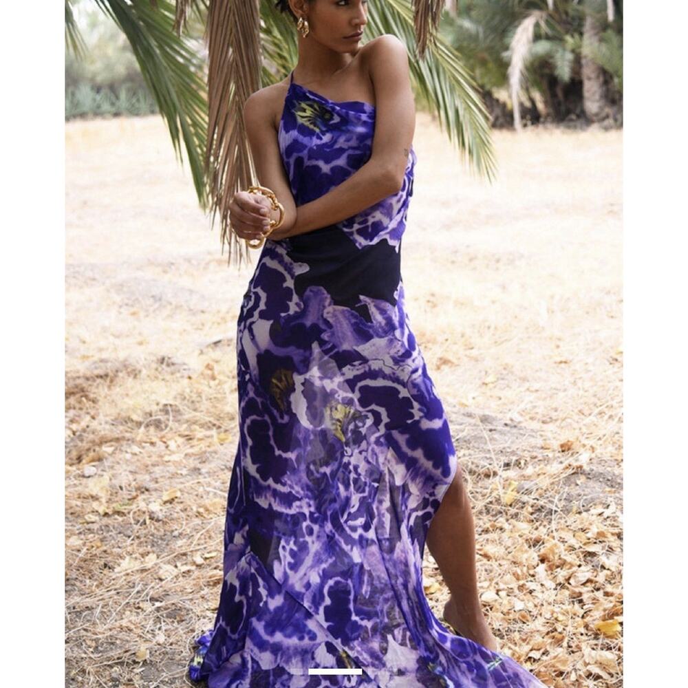 RAT & BOA SIMONETTA PURPLE MAXI DRESS SMALL - Picture 2 of 11